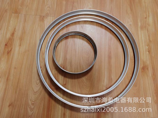 铝型材镜框 画框相框圆边框 铝合金拉丝金属圆框折弯深加工